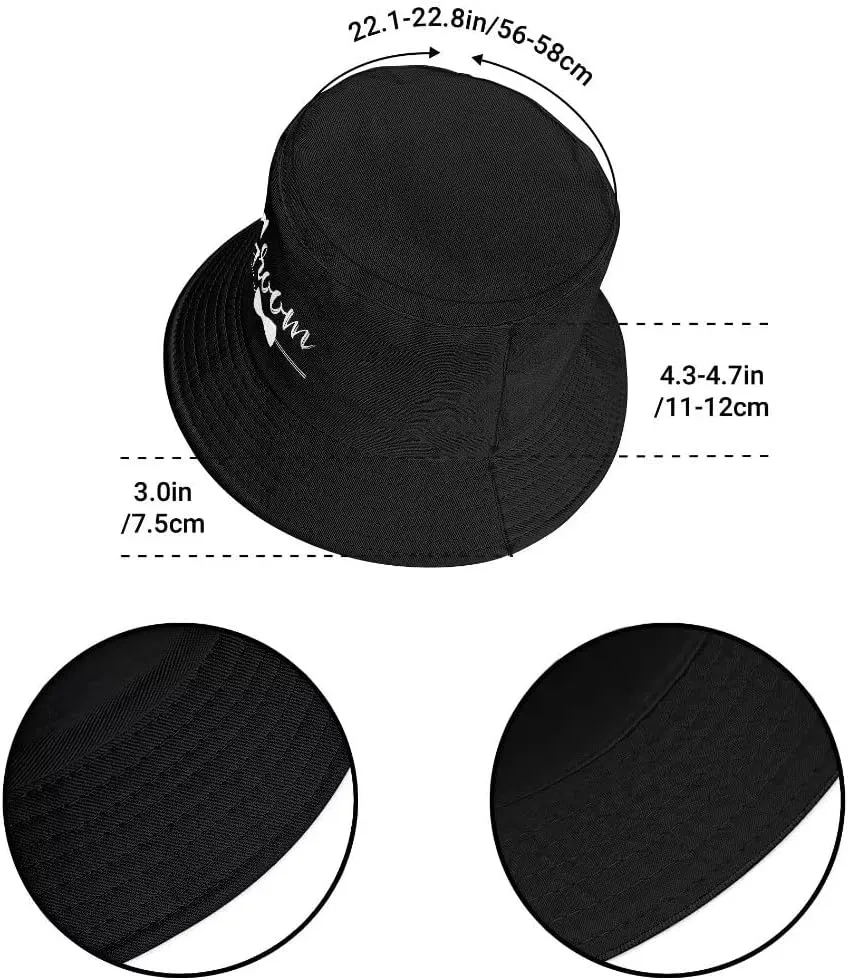 2 Pack Couple Bucket Hats Summer Travel Beach Sun Hat Outdoor Mr Mrs Cap Unisex