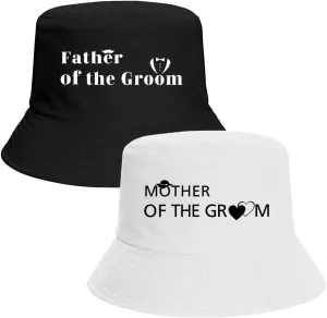 2 Pack Couple Bucket Hats Summer Travel Beach Sun Hat Outdoor Mr Mrs Cap Unisex