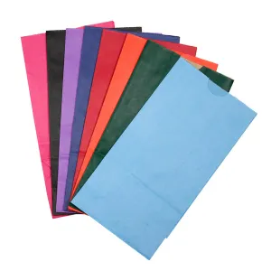 #20895 BAGS SZ 6 GUSSETED ASSORTED COLORS