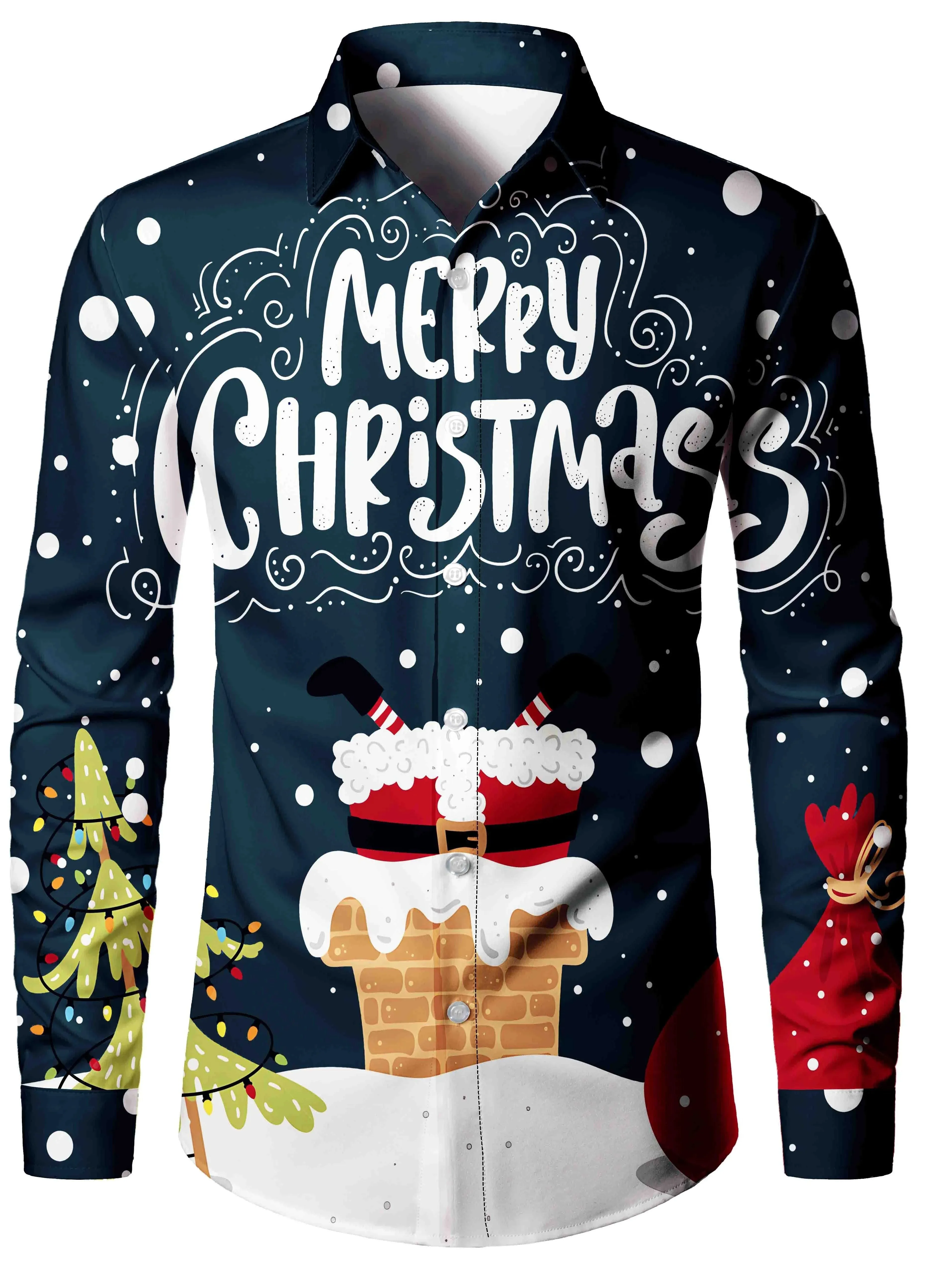 3D Printed Christmas Snowflakes Casual Fashion