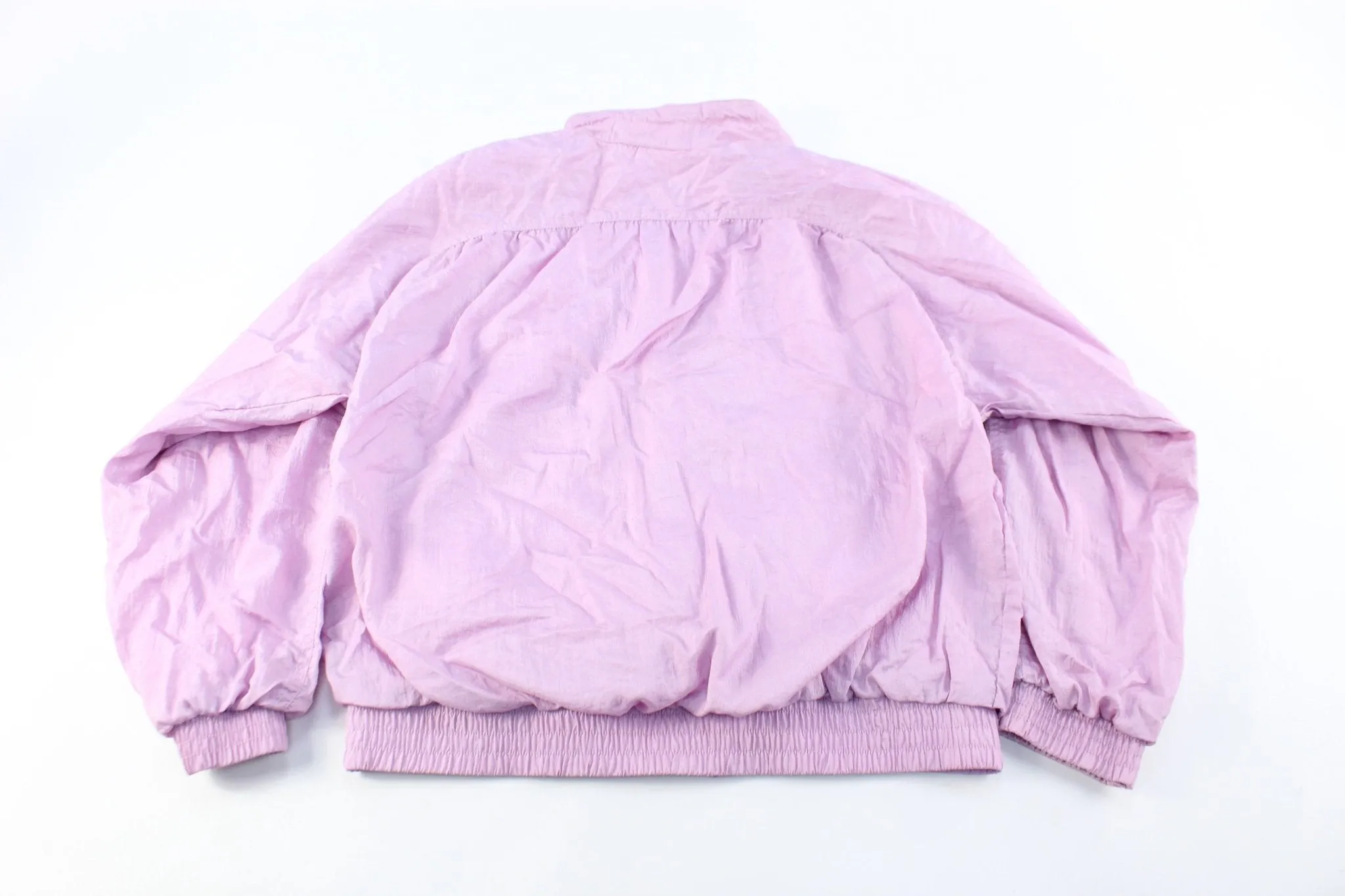 80's Adidas Embroidered Logo Purple Zip Up Jacket
