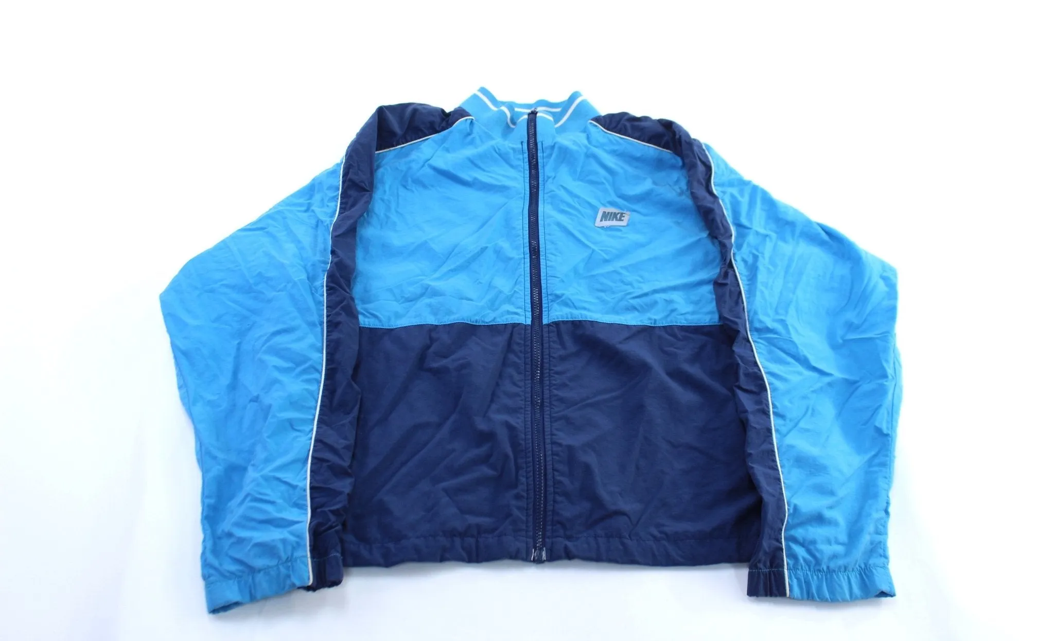 90's Nike Logo Blue Windbreaker Jacket