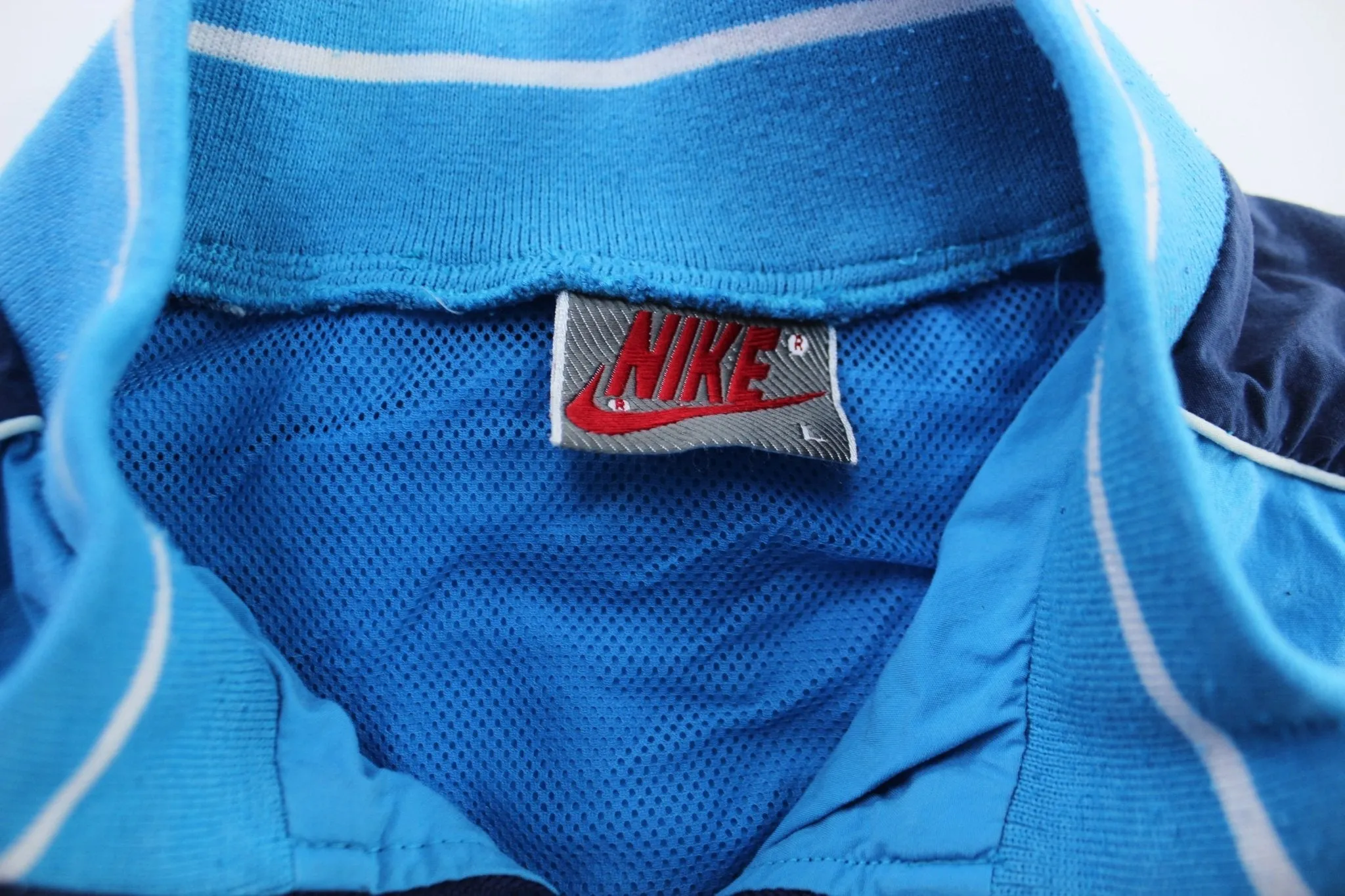 90's Nike Logo Blue Windbreaker Jacket