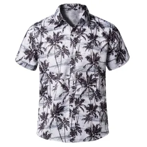 Abstract Printed Short Sleeve Men's Shirt - GlamzLife