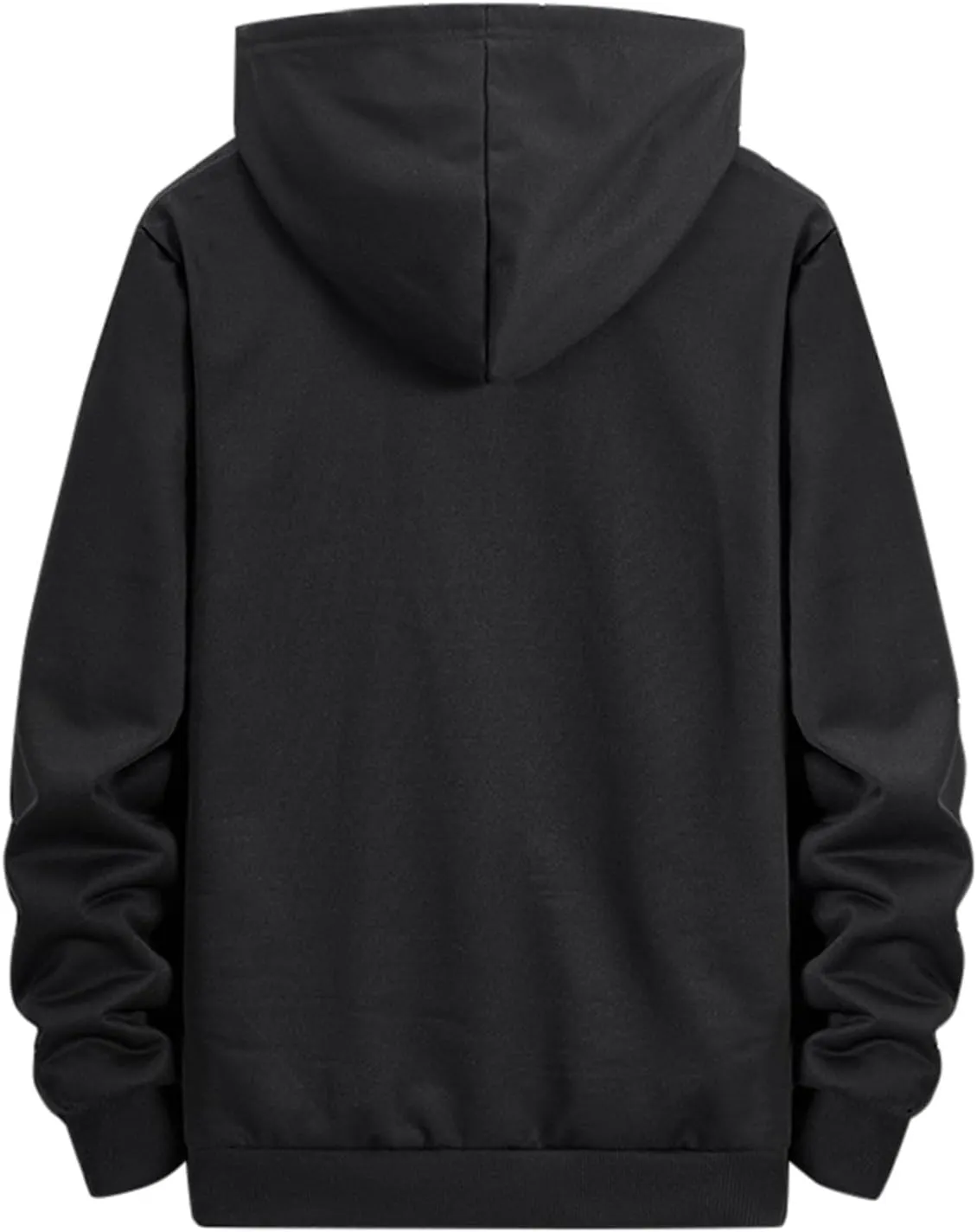 Alalaso Mens Fleece Pullover Hoodies Winter Thermal Zip Solid Lightweight Soft Hooded Sweatshirt with Pocket