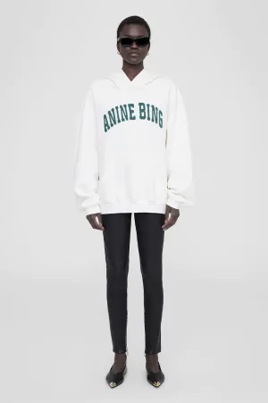 Anine Bing - Harvey Sweatshirt in Ivory/Dark Sage