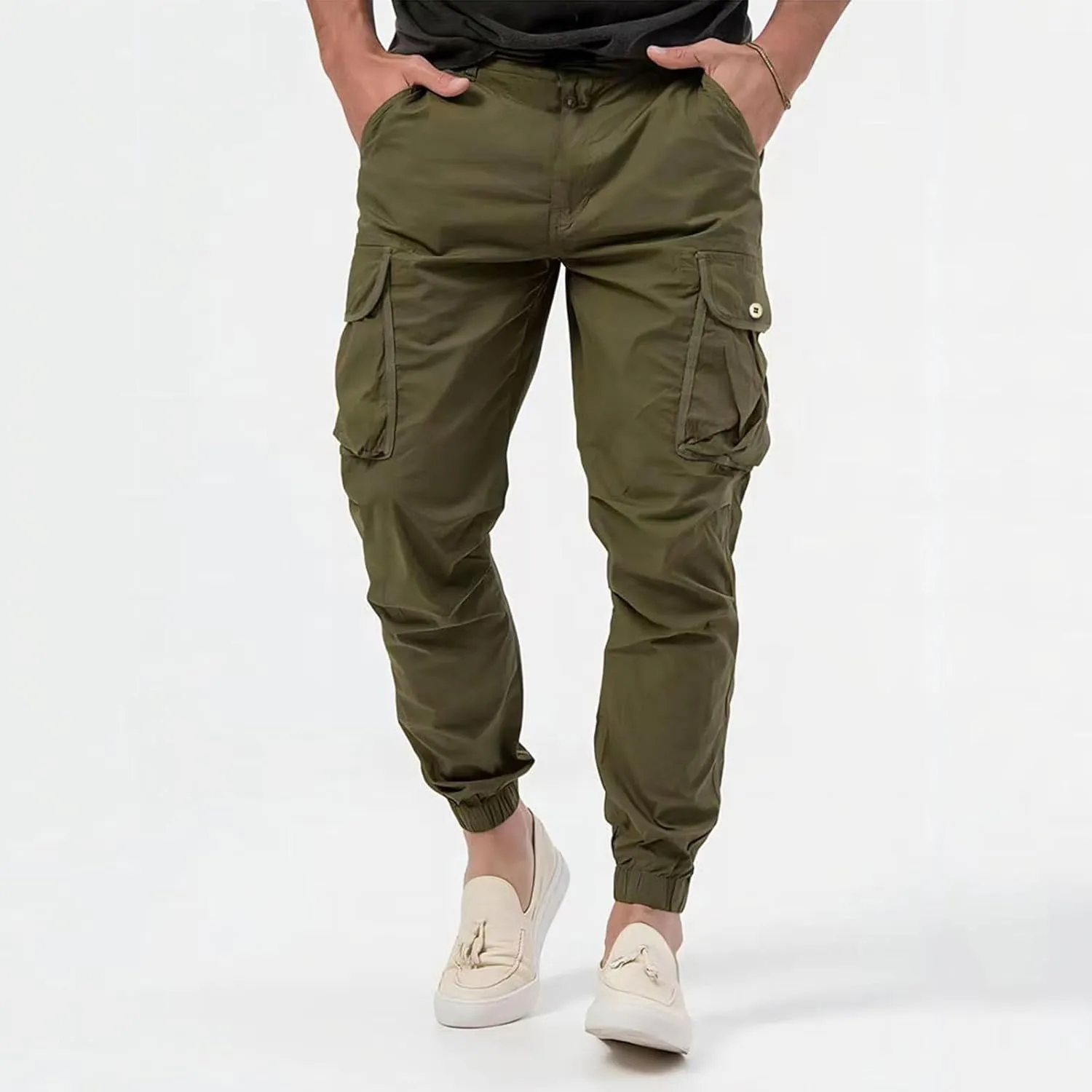 Baggy Jeans Men Winter High Street Fashion Leisure Loose Sports Running Solid Color Lace Up Pants Sweater Pants para