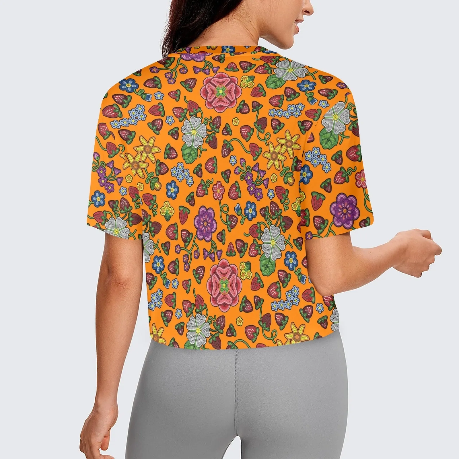 Berry Pop Carrot Crop Top