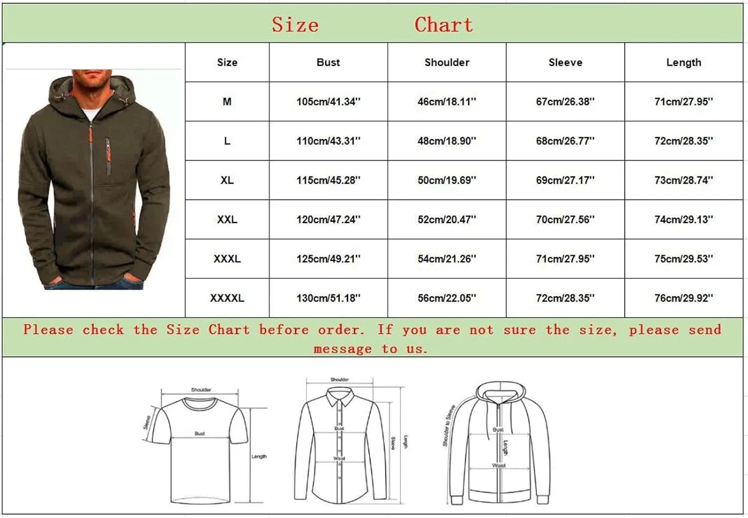 BIFUTON Hoodies for Men Zip Up, Mens Slim Fit Comfortable Casual Jogging Hoodie with Pockets Long Sleeve Full-Zip Sweatshirts
