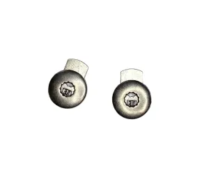 Black Nickle Metal Cord Lock / Toggle / Stopper (sold by pair)