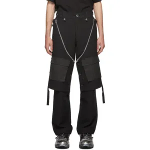 Blackmerle Black Check Cargo Pants