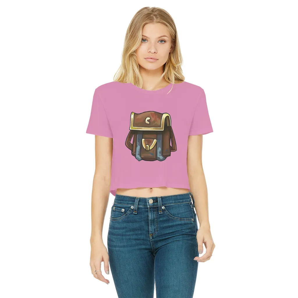 Brown Bag Classic Women's Cropped Raw Edge T-Shirt
