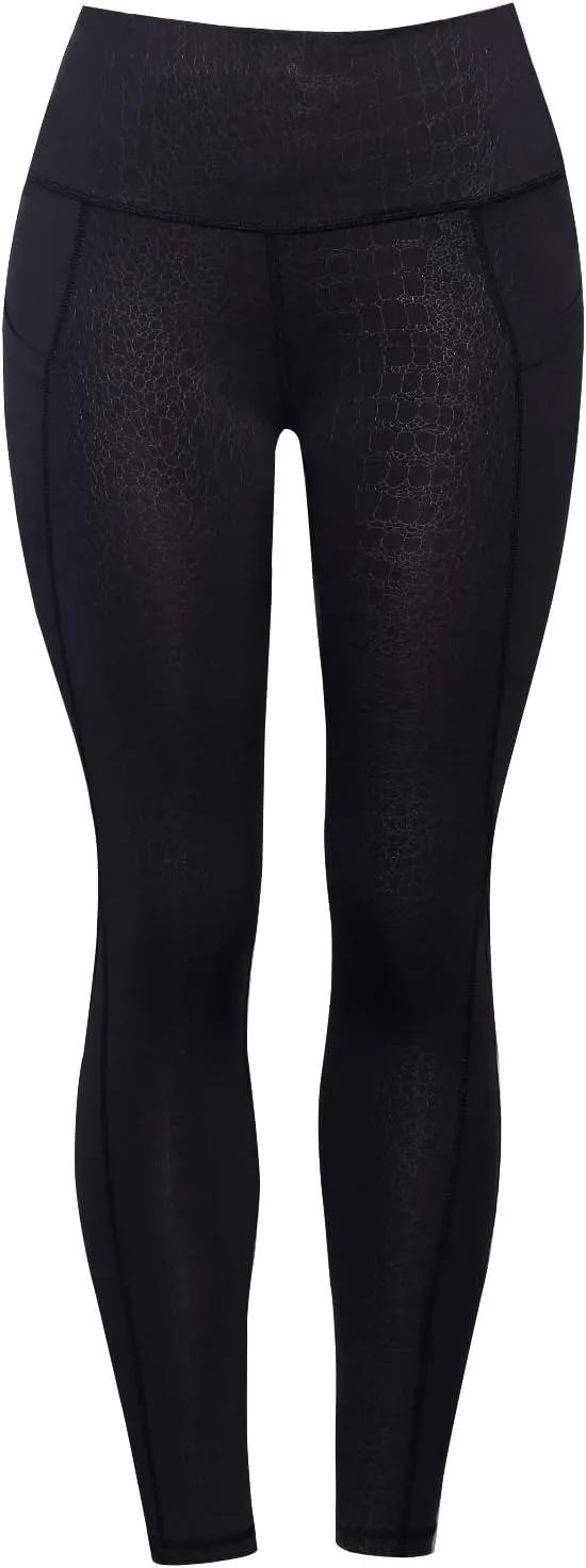 BUBBLELIME 22"/26" Out Pockets High Waist Embossed Pattern Yoga Pants for Women Workout Leggings Tummy Control