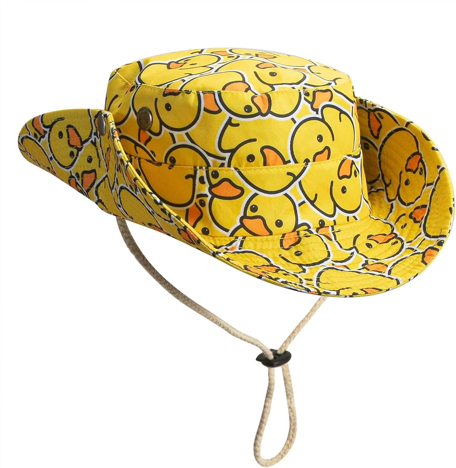 Bucket Hat Funny Duck Fisherman Hat Travel Beach Sun Hat Outdoor Cap for Men Women Adults