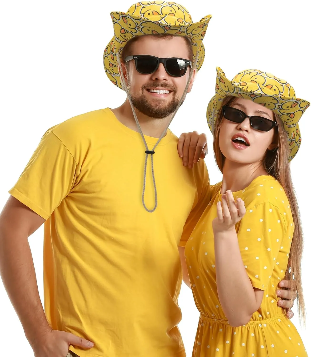 Bucket Hat Funny Duck Fisherman Hat Travel Beach Sun Hat Outdoor Cap for Men Women Adults