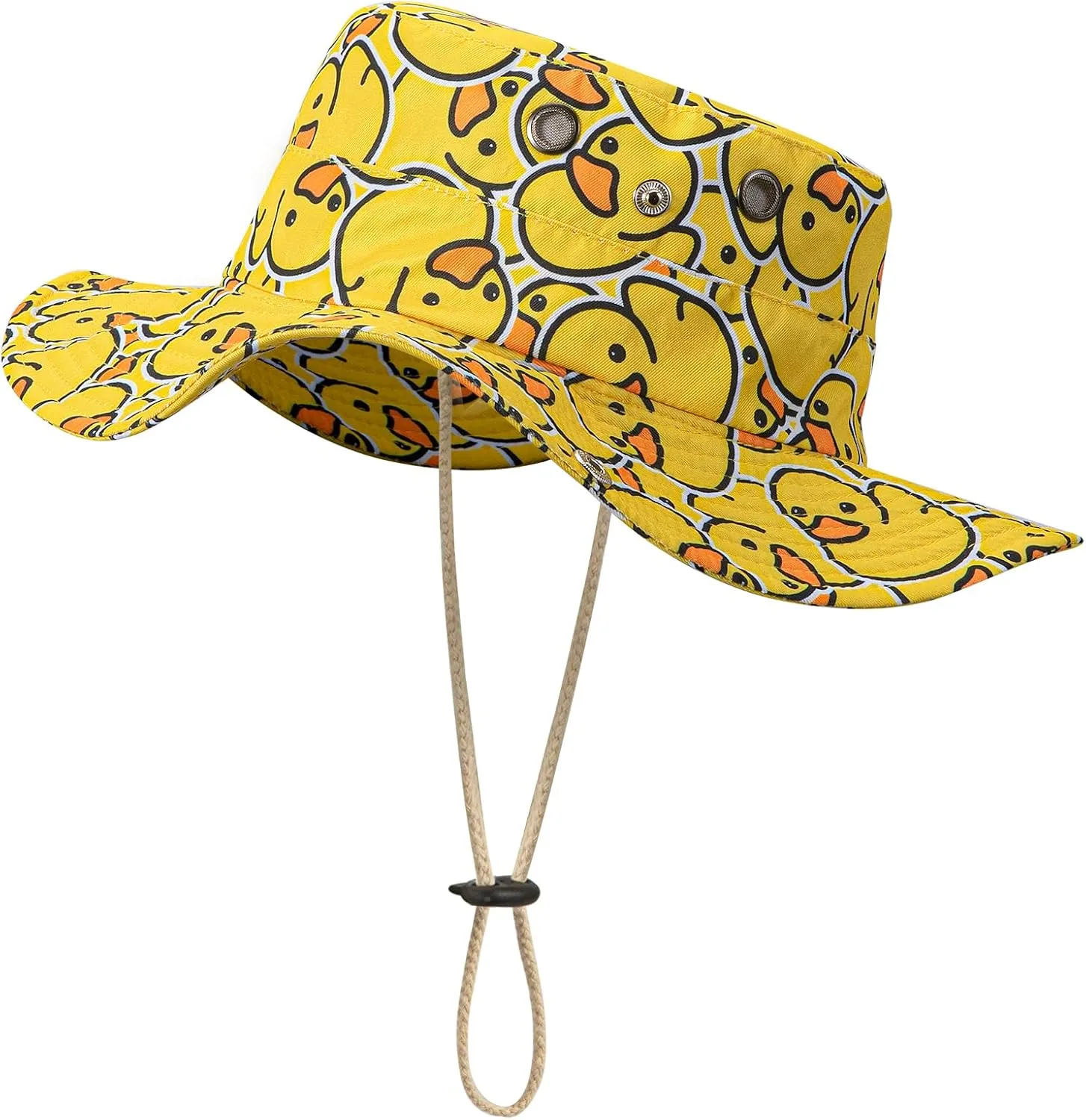 Bucket Hat Funny Duck Fisherman Hat Travel Beach Sun Hat Outdoor Cap for Men Women Adults