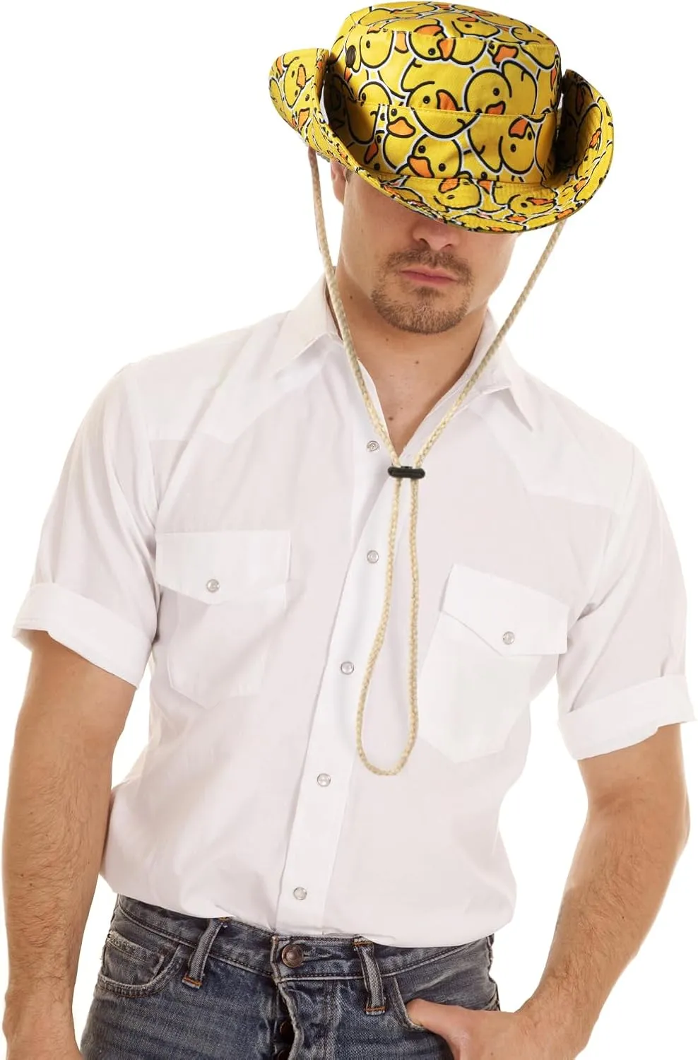 Bucket Hat Funny Duck Fisherman Hat Travel Beach Sun Hat Outdoor Cap for Men Women Adults