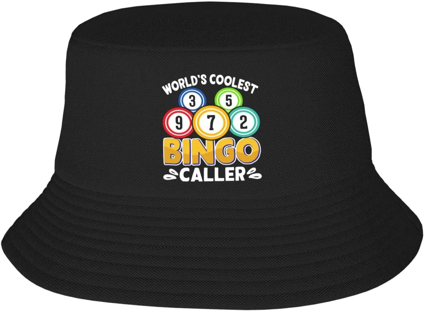 Bucket Hats Fashion Sun Cap Packable Outdoor Fisherman Hat for Women and Men World's Coolest Bingo Caller Bucket Hats