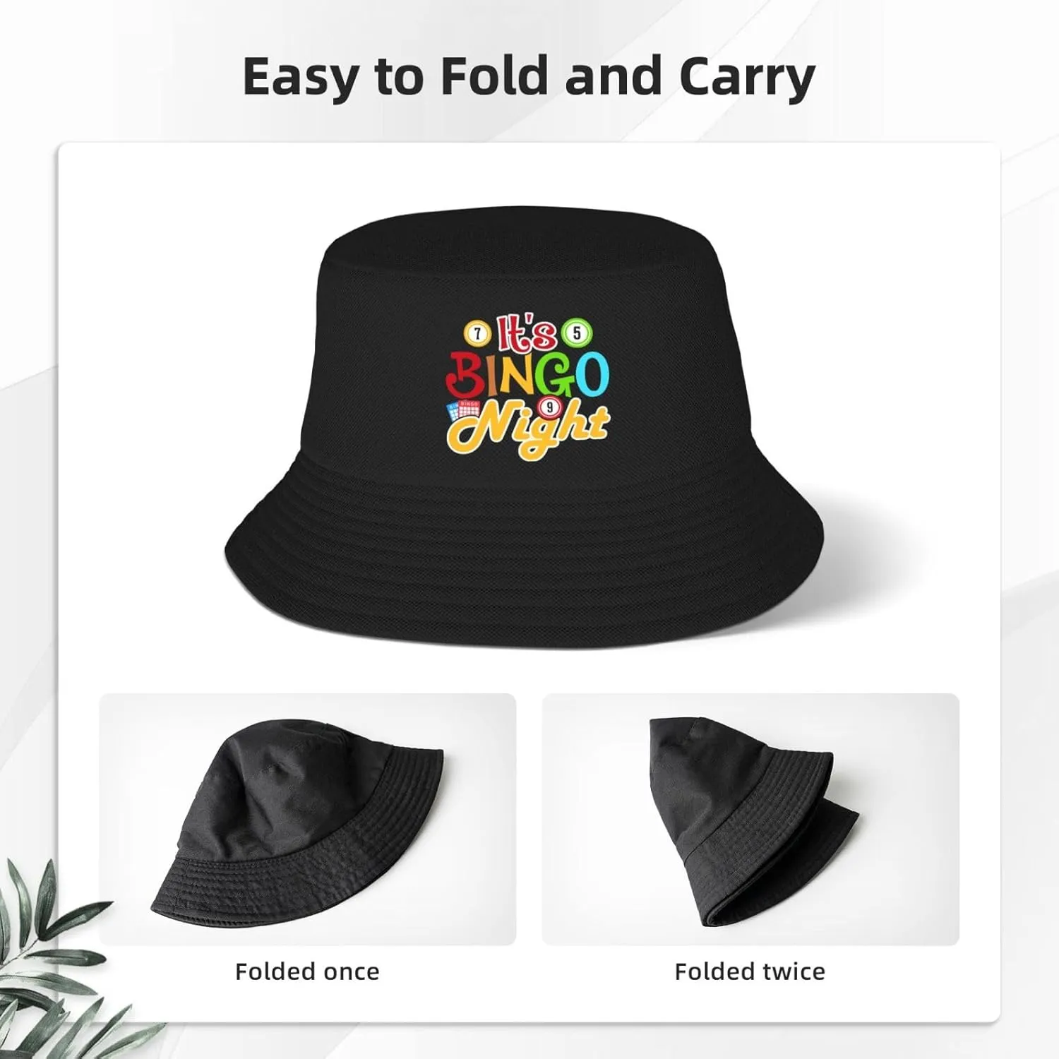 Bucket Hats Fashion Sun Cap Packable Outdoor Fisherman Hat for Women and Men World's Coolest Bingo Caller Bucket Hats