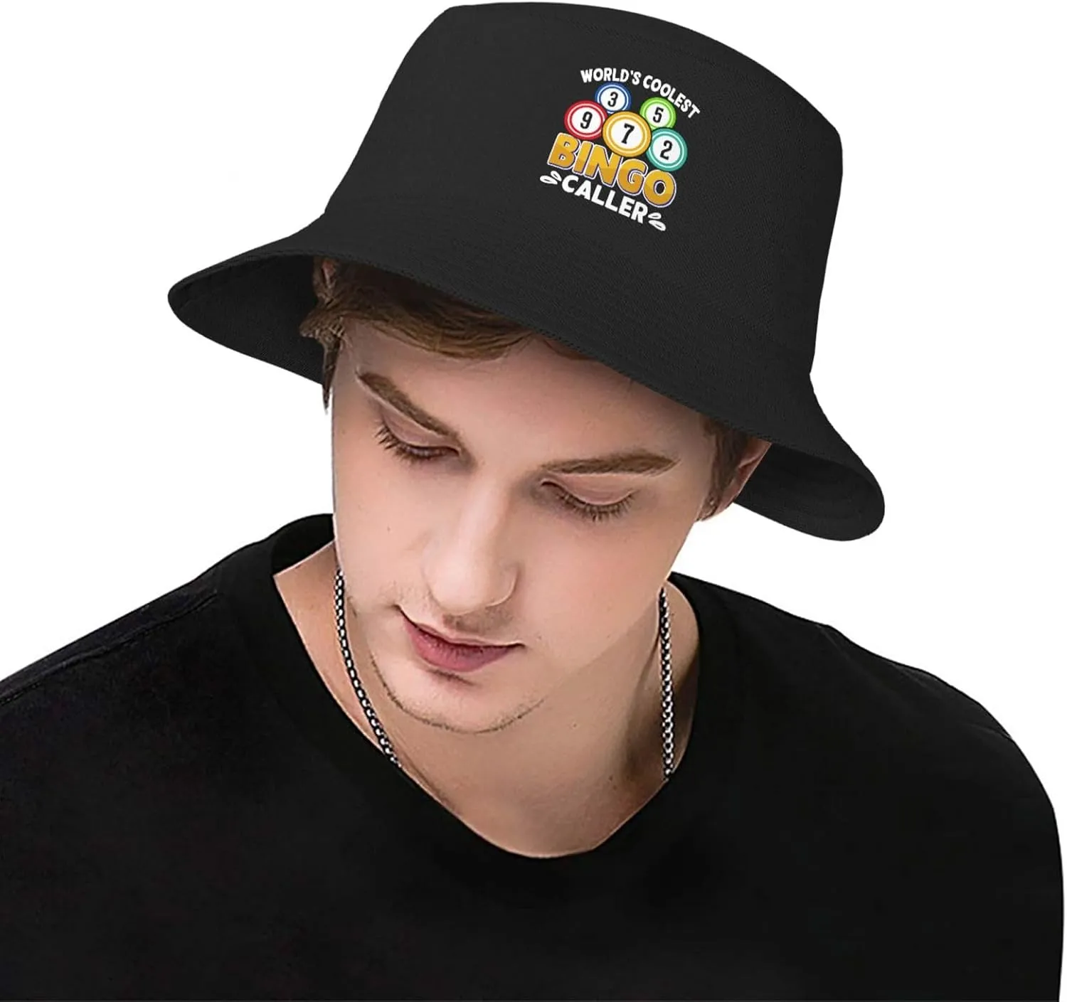 Bucket Hats Fashion Sun Cap Packable Outdoor Fisherman Hat for Women and Men World's Coolest Bingo Caller Bucket Hats
