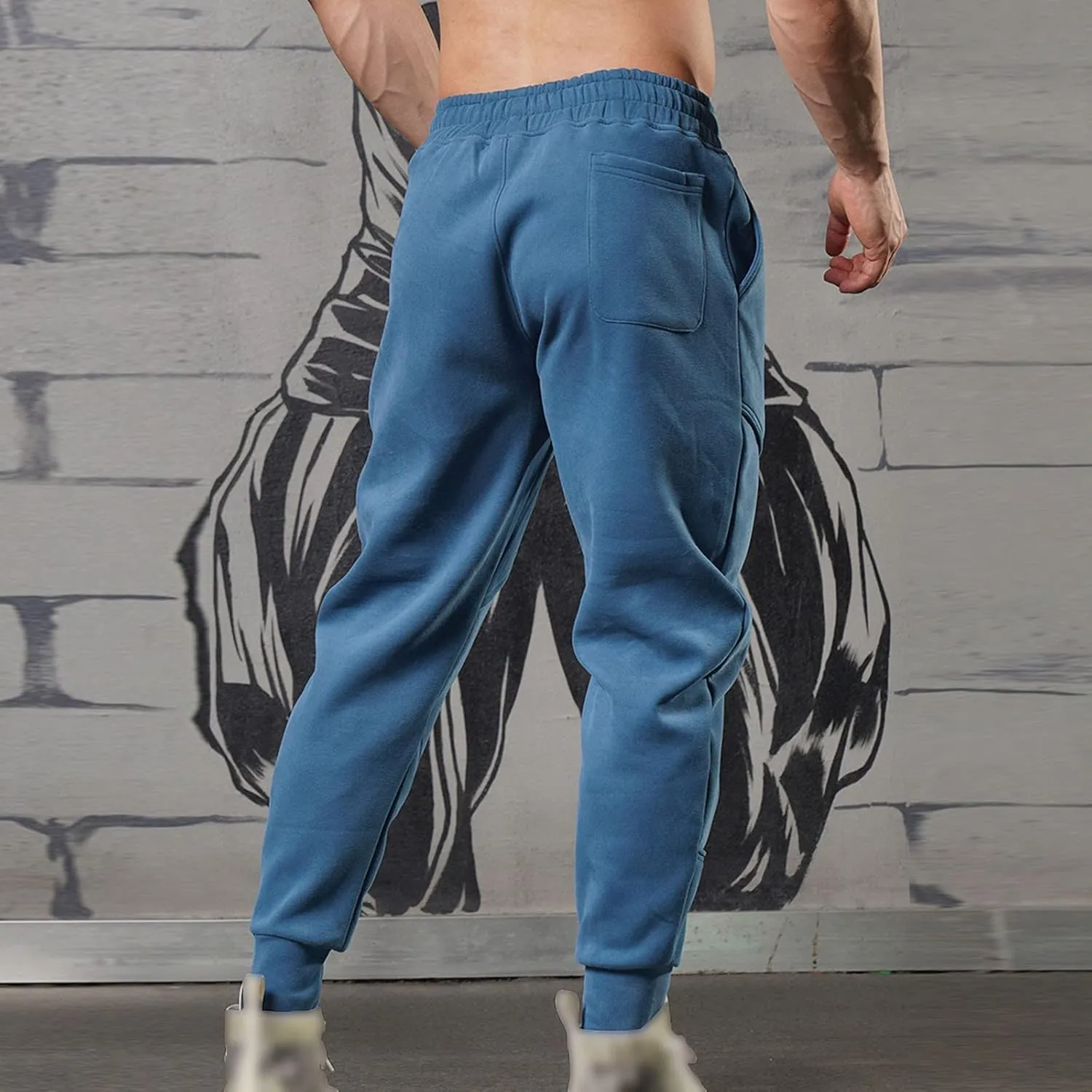 Cargo Pants for Men Relaxed Fit Mens Cargo Pants Fleece Lined with Pockets Cargo Pants for Men Lightweight Sweatpants