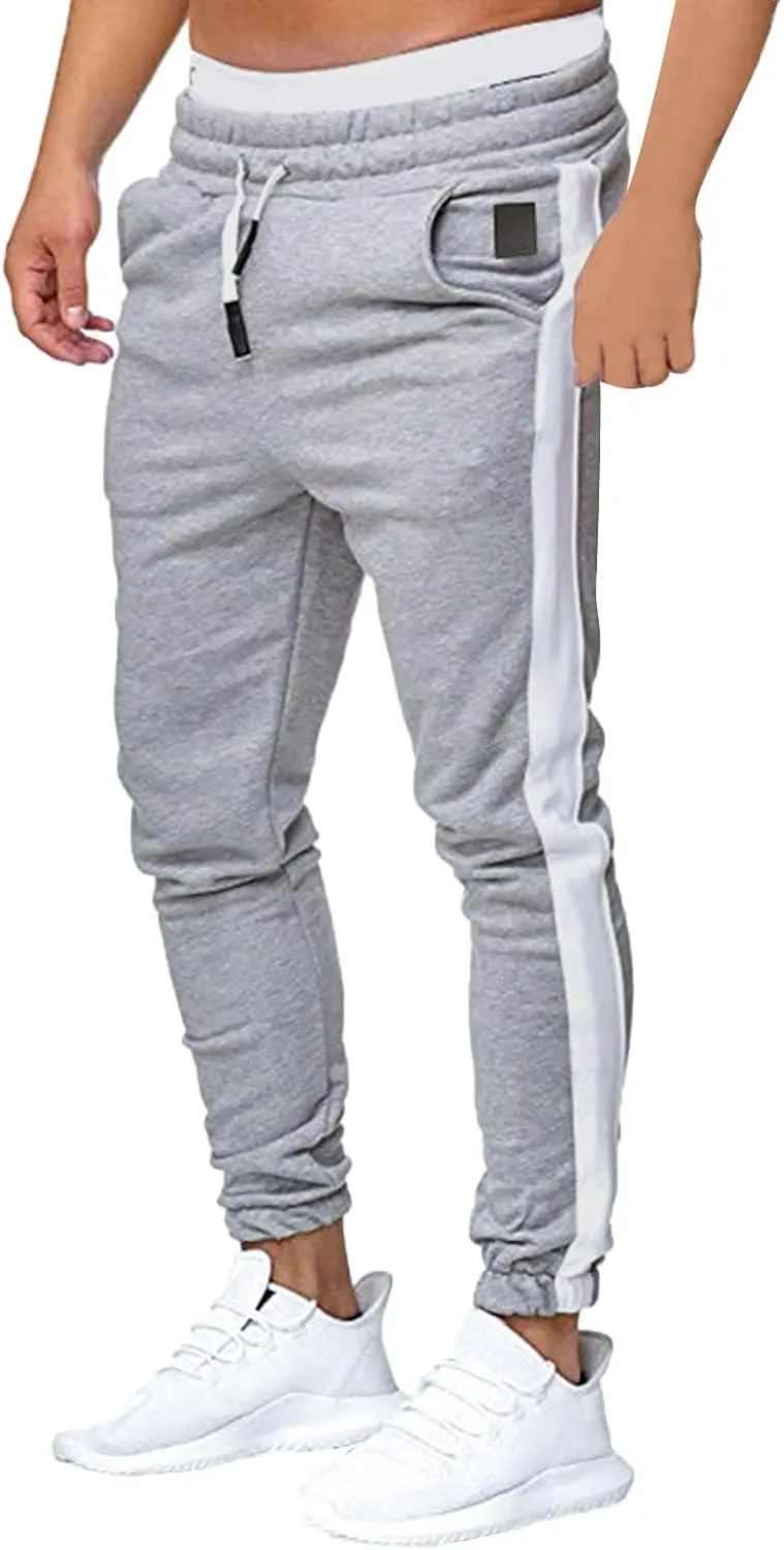 Cargo Pants for Men Relaxed Fit Mens Cargo Pants Fleece Lined with Pockets Open Bottom Cargo Pants Elastic Sweatpants