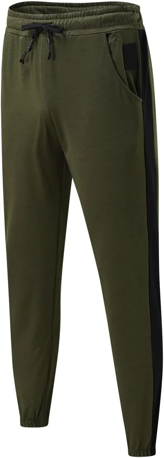 Cargo Pants for Men Relaxed Fit Mens Cargo Pants Fleece Lined with Pockets Open Bottom Cargo Pants Elastic Sweatpants