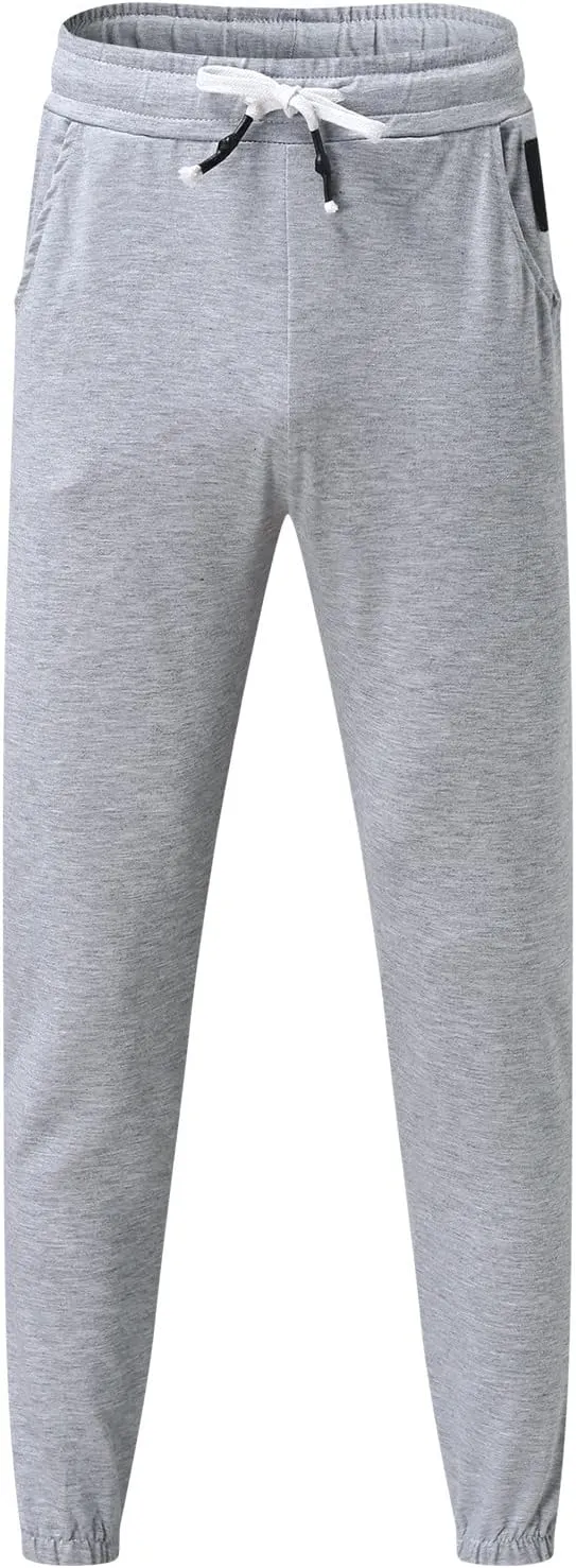 Cargo Pants for Men Relaxed Fit Mens Cargo Pants Fleece Lined with Pockets Open Bottom Cargo Pants Elastic Sweatpants