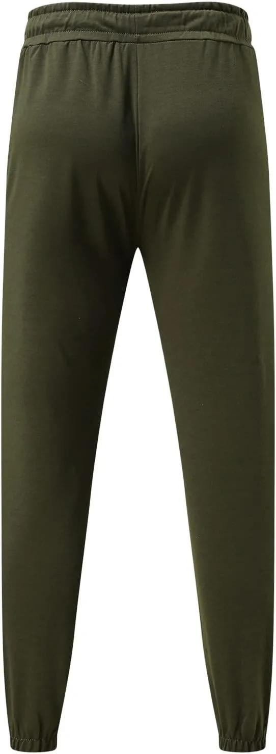 Cargo Pants for Men Relaxed Fit Mens Cargo Pants Fleece Lined with Pockets Open Bottom Cargo Pants Elastic Sweatpants