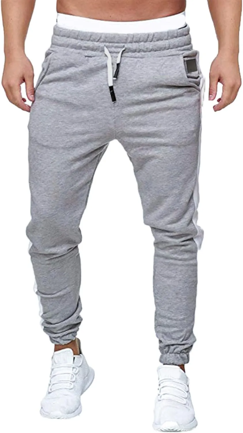 Cargo Pants for Men Relaxed Fit Mens Cargo Pants Fleece Lined with Pockets Open Bottom Cargo Pants Elastic Sweatpants