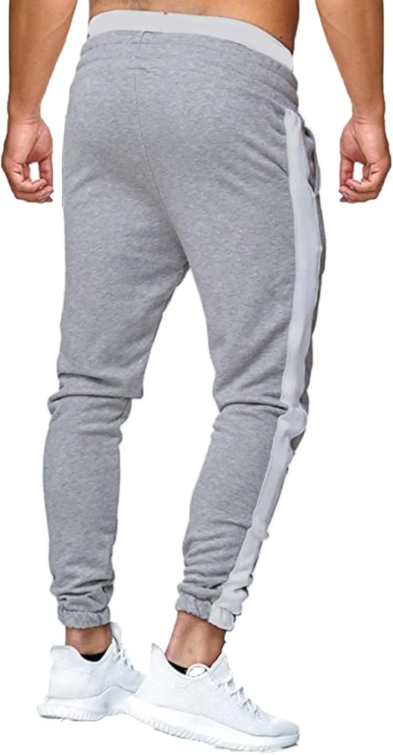 Cargo Pants for Men Relaxed Fit Mens Cargo Pants Fleece Lined with Pockets Open Bottom Cargo Pants Elastic Sweatpants