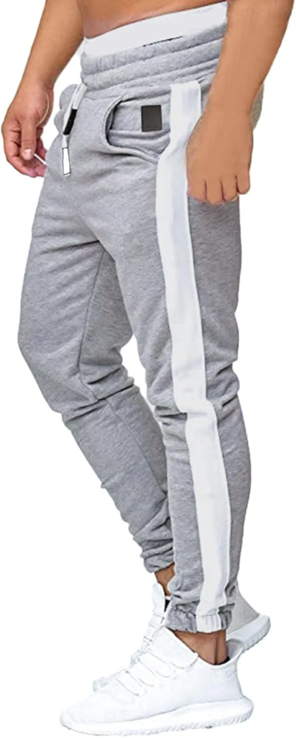 Cargo Pants for Men Relaxed Fit Mens Cargo Pants Fleece Lined with Pockets Open Bottom Cargo Pants Elastic Sweatpants