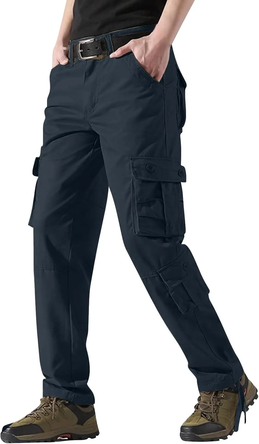 Cargo Pants Men Mens Black Cargo Pant Pants Men Mens Cargo Jeans Relaxed Fit Men's Casual Autumn Denim Hip Hop Loose Work Long Trousers Jeans Pants Athletic Fit Chino Mens Casual Pants Straight Leg