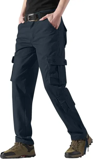 Cargo Pants Men Mens Black Cargo Pant Pants Men Mens Cargo Jeans Relaxed Fit Men's Casual Autumn Denim Hip Hop Loose Work Long Trousers Jeans Pants Athletic Fit Chino Mens Casual Pants Straight Leg