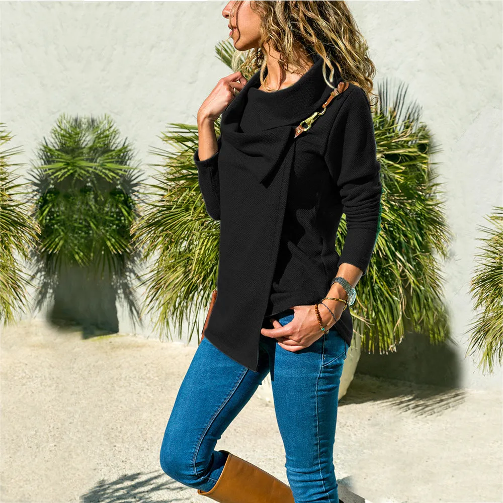 Casual Solid Color Long Sleeve Outwear
