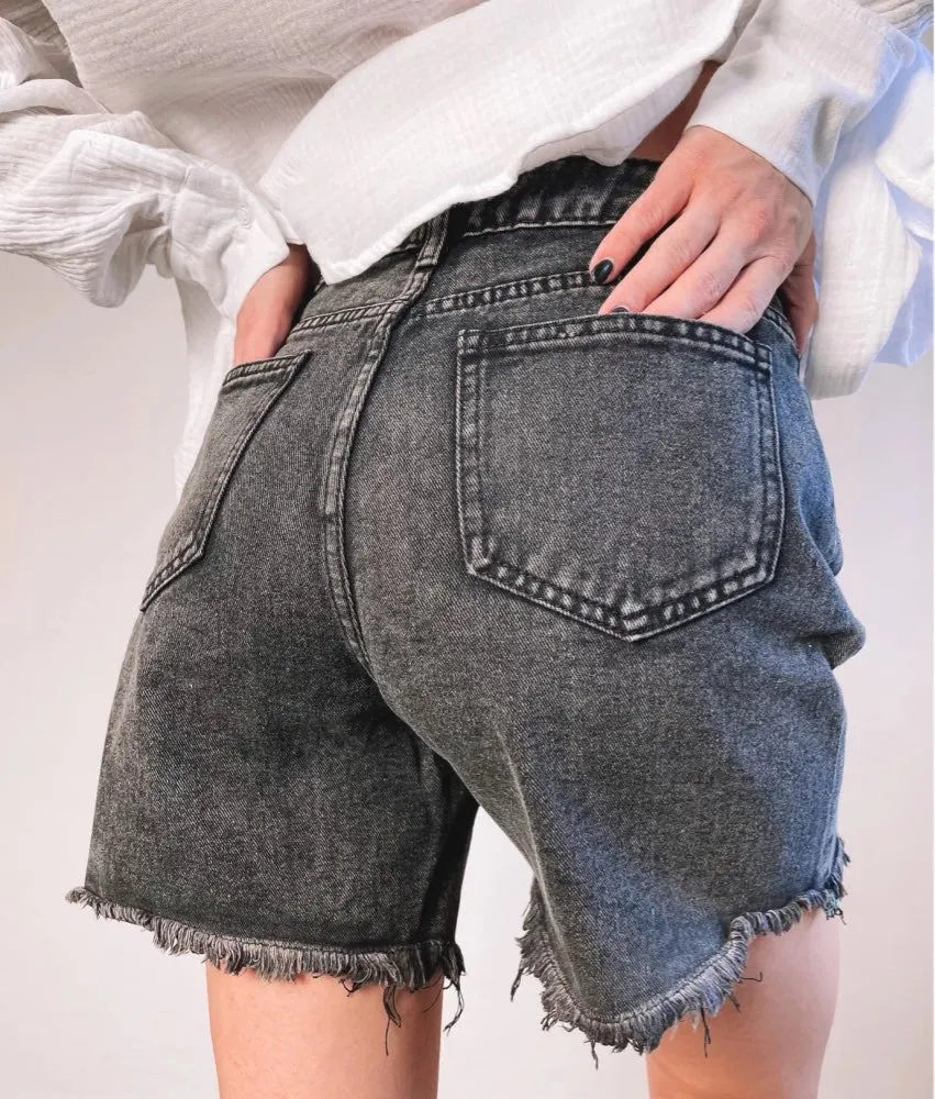 Casual Street Style Women's Blue Denim Shorts