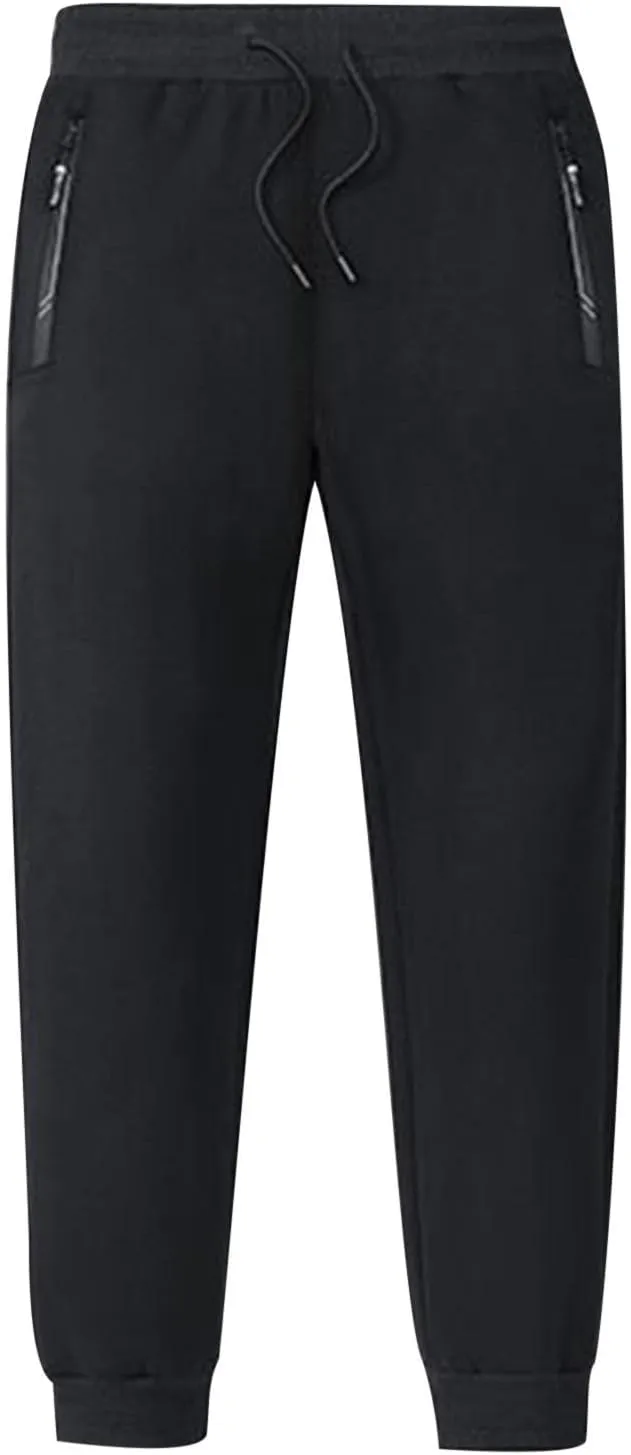 Cinch Bottom Sweatpants for Women with Pockets Sherpa Fleece Lined Loose Fit Drawstring Joggers Pants Running Trousers Baggy