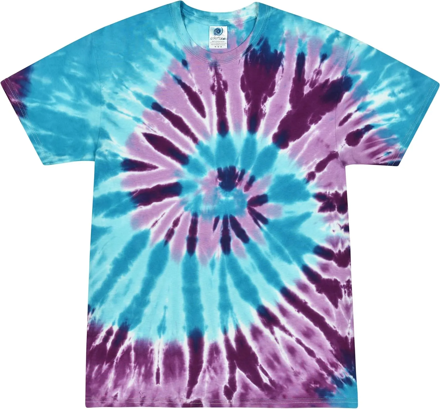 Colortone Tie Dye T-Shirts for Men and Women - Unisex Short Sleeve Tie-Dye T Shirts for Adults