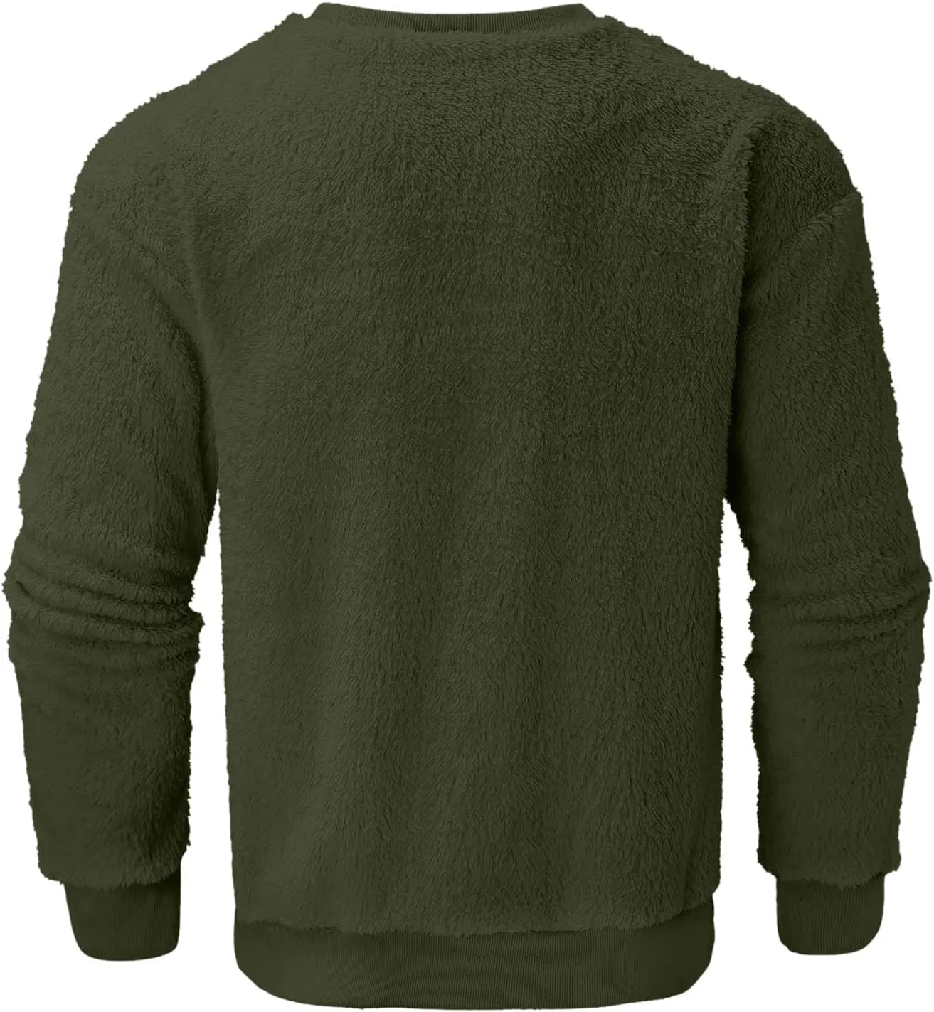 Crewneck Sweatshirts for Men Loose Fit Long Sleeve Solid Causal Pullover Shirts Lightweight Gym Athletic Shirt