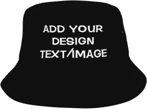 Custom Bucket Hat Custom Hats for Men Women Design Your Own Outdoor Summer Travel Beach Personalized Bucket Hat