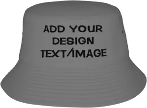 Custom Bucket Hat Custom Hats for Men Women Design Your Own Outdoor Summer Travel Beach Personalized Bucket Hat