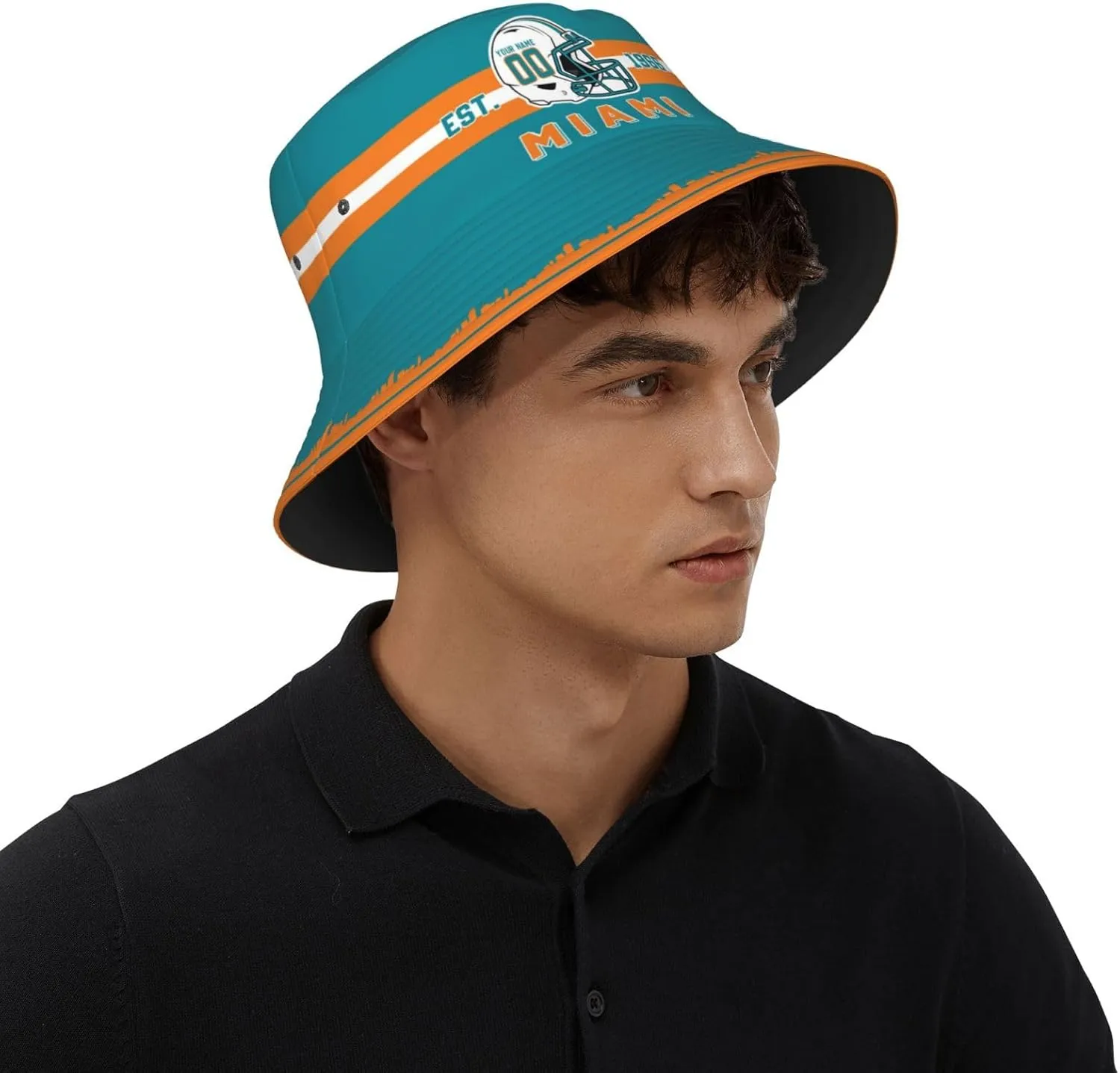 Custom Bucket Hat,Football Bucket Hat,Personalized Custom Fishing Hats,Sun Hat,Fisherman Hat,Beach Caps Gifts for Men Women