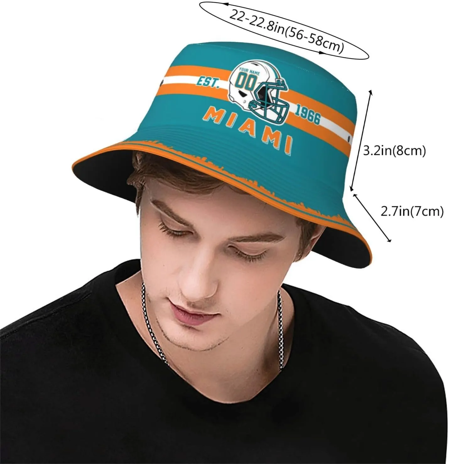 Custom Bucket Hat,Football Bucket Hat,Personalized Custom Fishing Hats,Sun Hat,Fisherman Hat,Beach Caps Gifts for Men Women