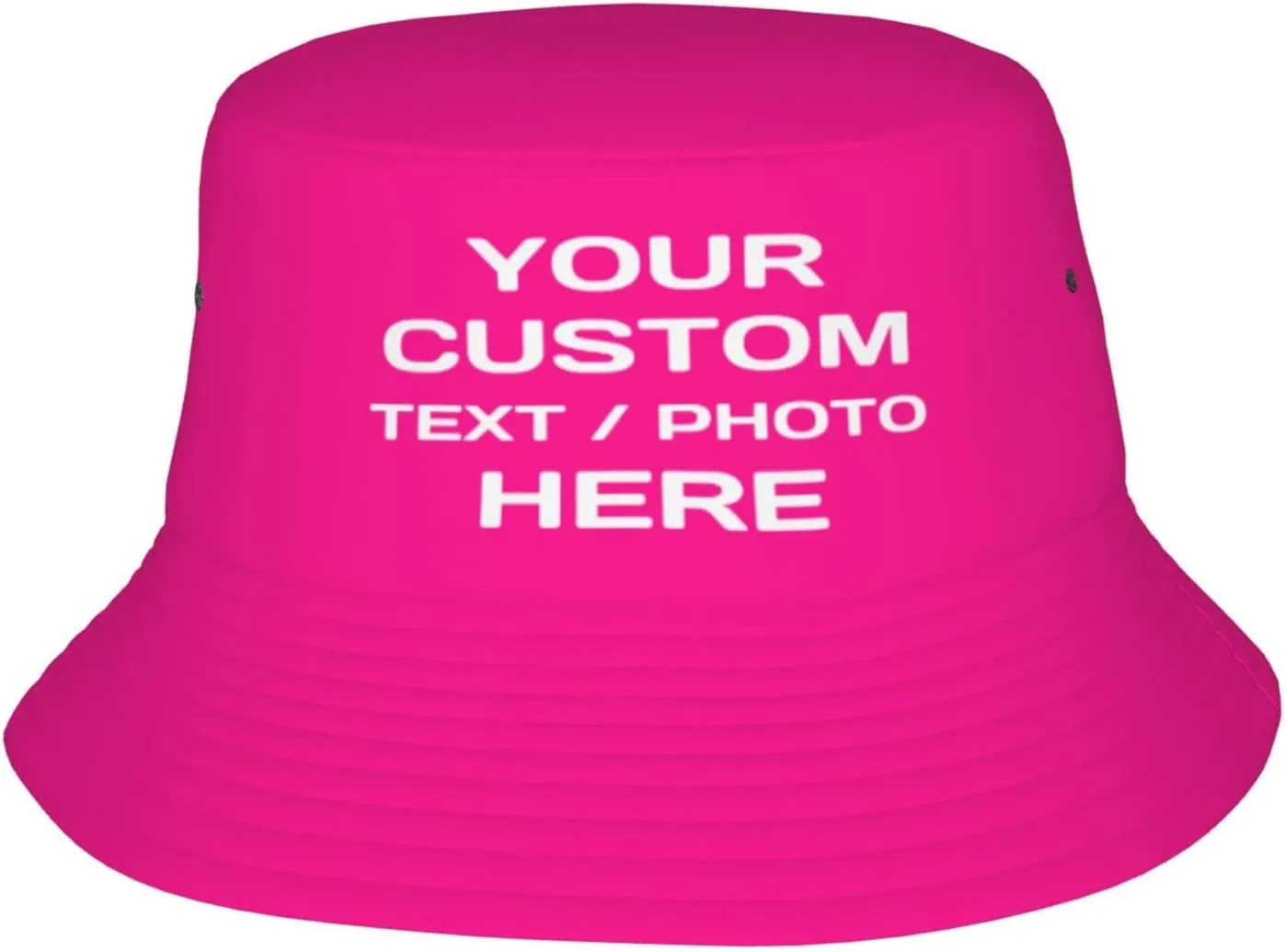 Custom Bucket Hats for Women Men Personalized Sun Hat Fisherman Cap for Summer Travel Beach Design with Text Photo Logo