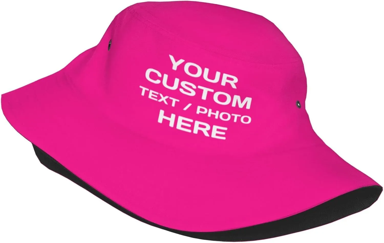 Custom Bucket Hats for Women Men Personalized Sun Hat Fisherman Cap for Summer Travel Beach Design with Text Photo Logo