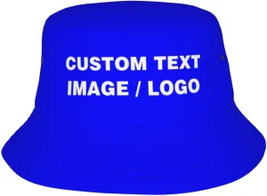 Custom Bucket Hats, Personalized Bucket Hat, Summer Hat, Custom Hat for Men Women Beach Sun Cap Customized with Text Photo