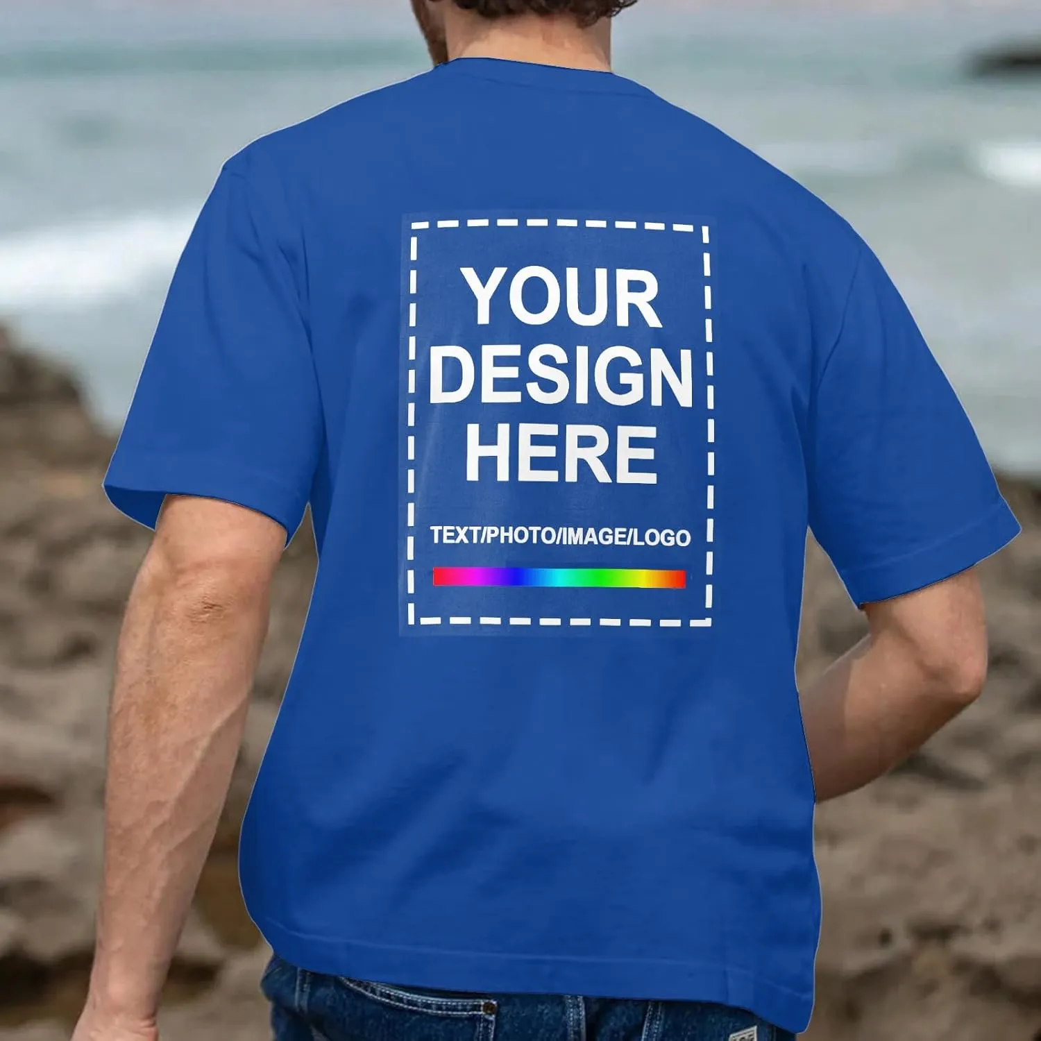 Custom T Shirts for MenCustom T Shirts Design Your OwnPersonalized T Shirts Customized Tee Gifts Add Photo Logo Text