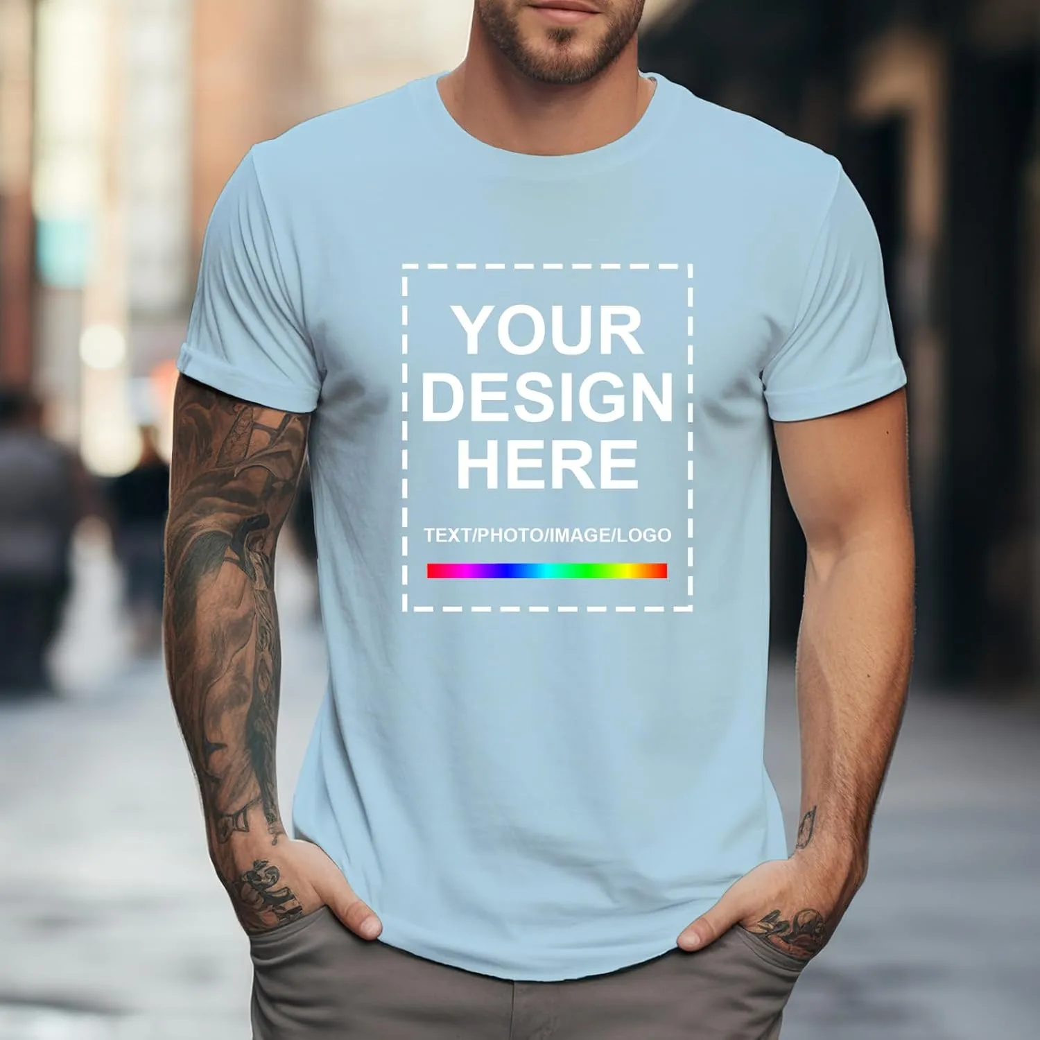 Custom T Shirts for MenCustom T Shirts Design Your OwnPersonalized T Shirts Customized Tee Gifts Add Photo Logo Text