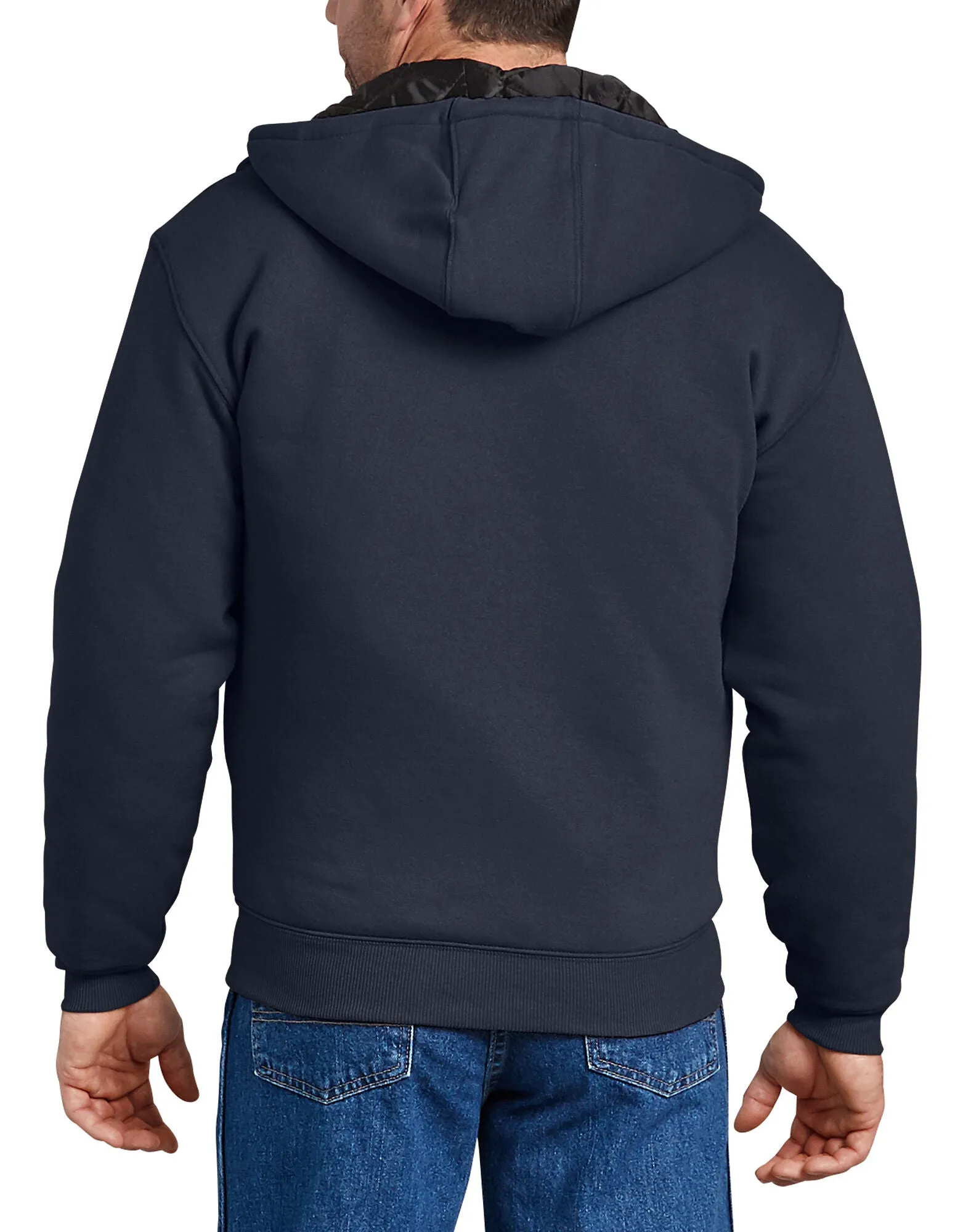 Dickies Men's TW394 Heavyweight Quilted Fleece Zip Up Hoodie
