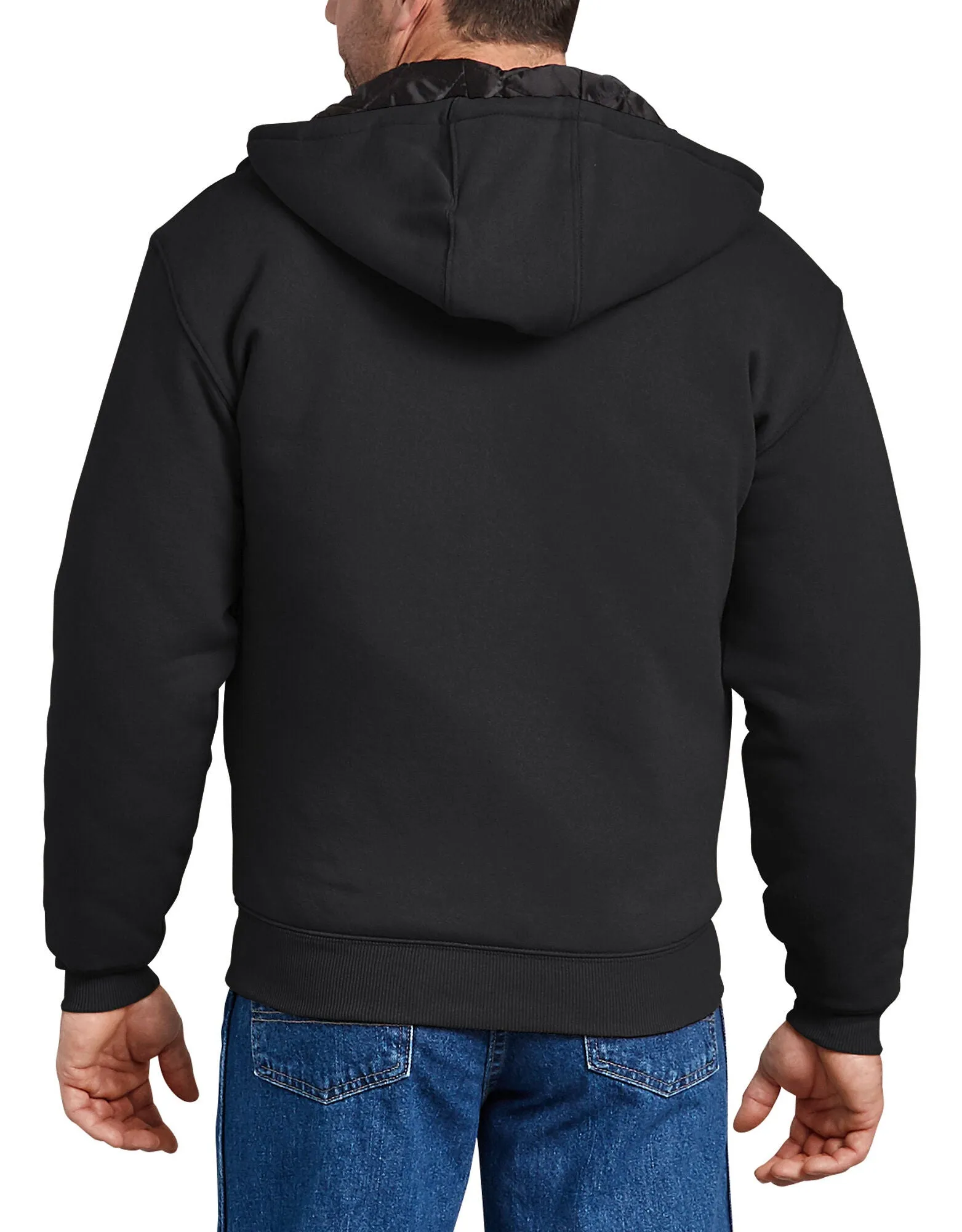 Dickies Men's TW394 Heavyweight Quilted Fleece Zip Up Hoodie